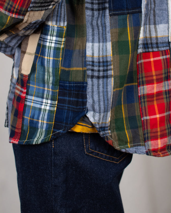 N°5 Classic Button Down Collar Shirt Patchwork