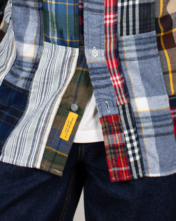 N°5 Classic Button Down Collar Shirt Patchwork