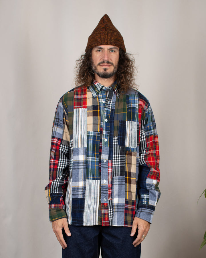 N°5 Classic Button Down Collar Shirt Patchwork