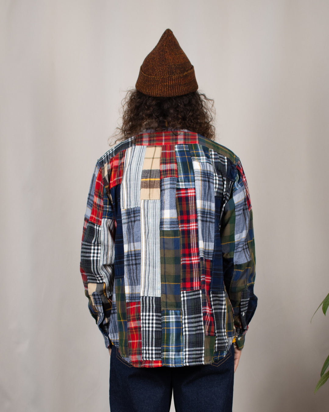 N°5 Classic Button Down Collar Shirt Patchwork