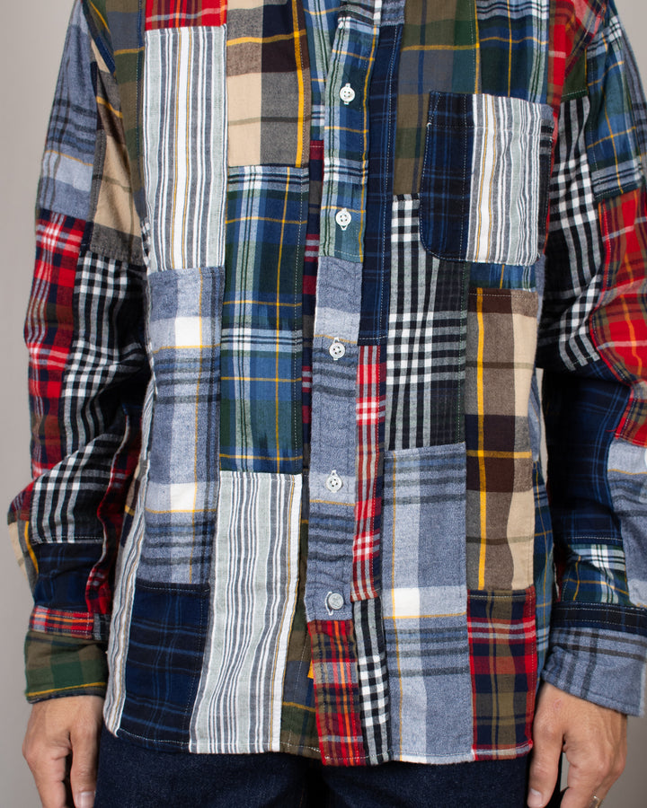 N°5 Classic Button Down Collar Shirt Patchwork