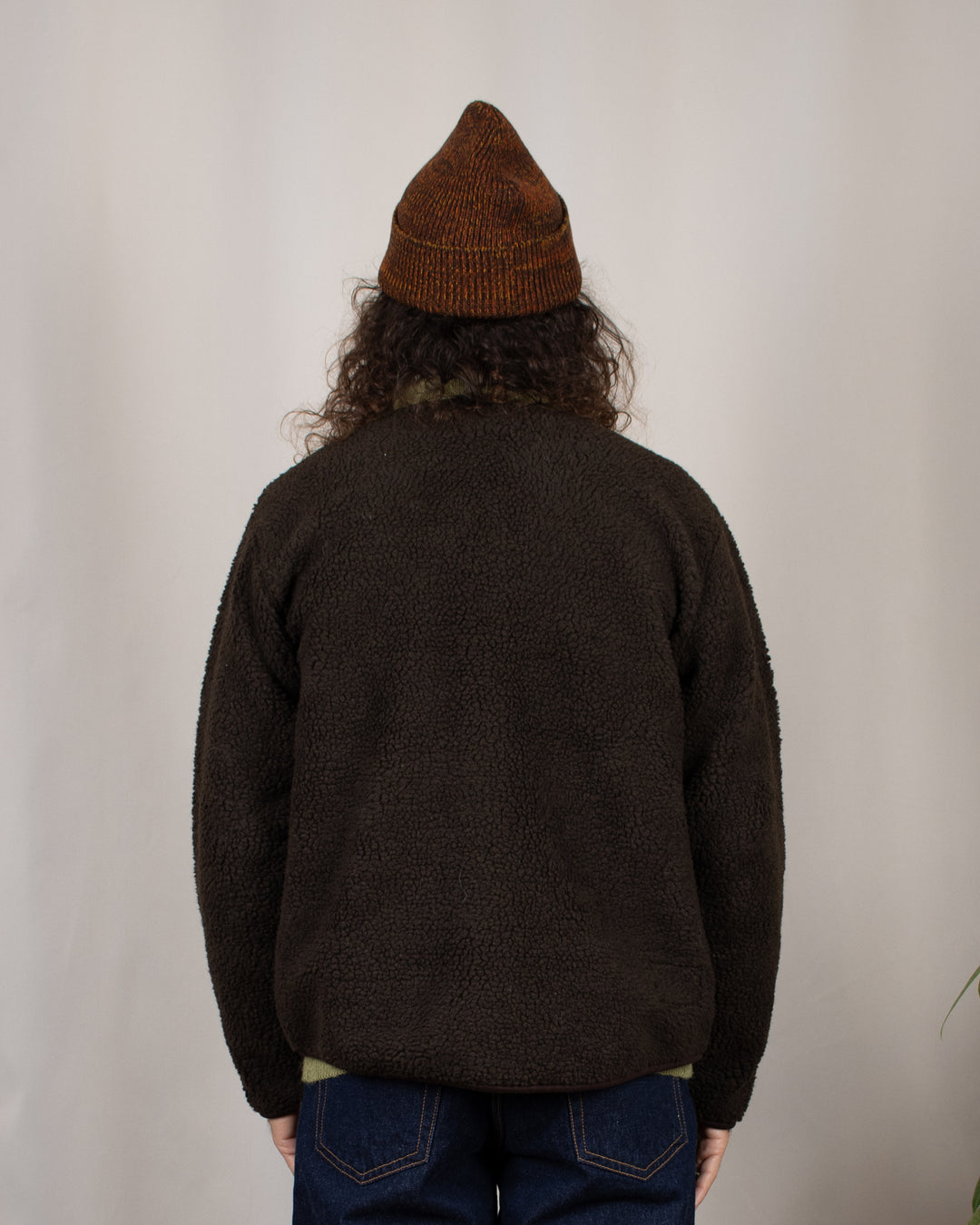 Zip Liner Jacket Galaxy Fleece Brown