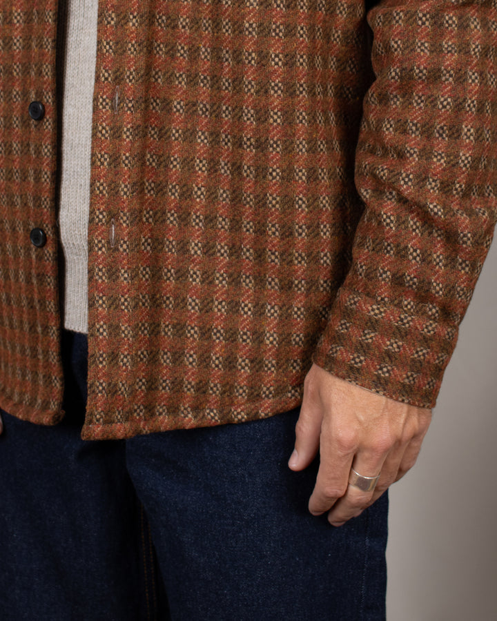 Merino Tweed Overshirt Brown