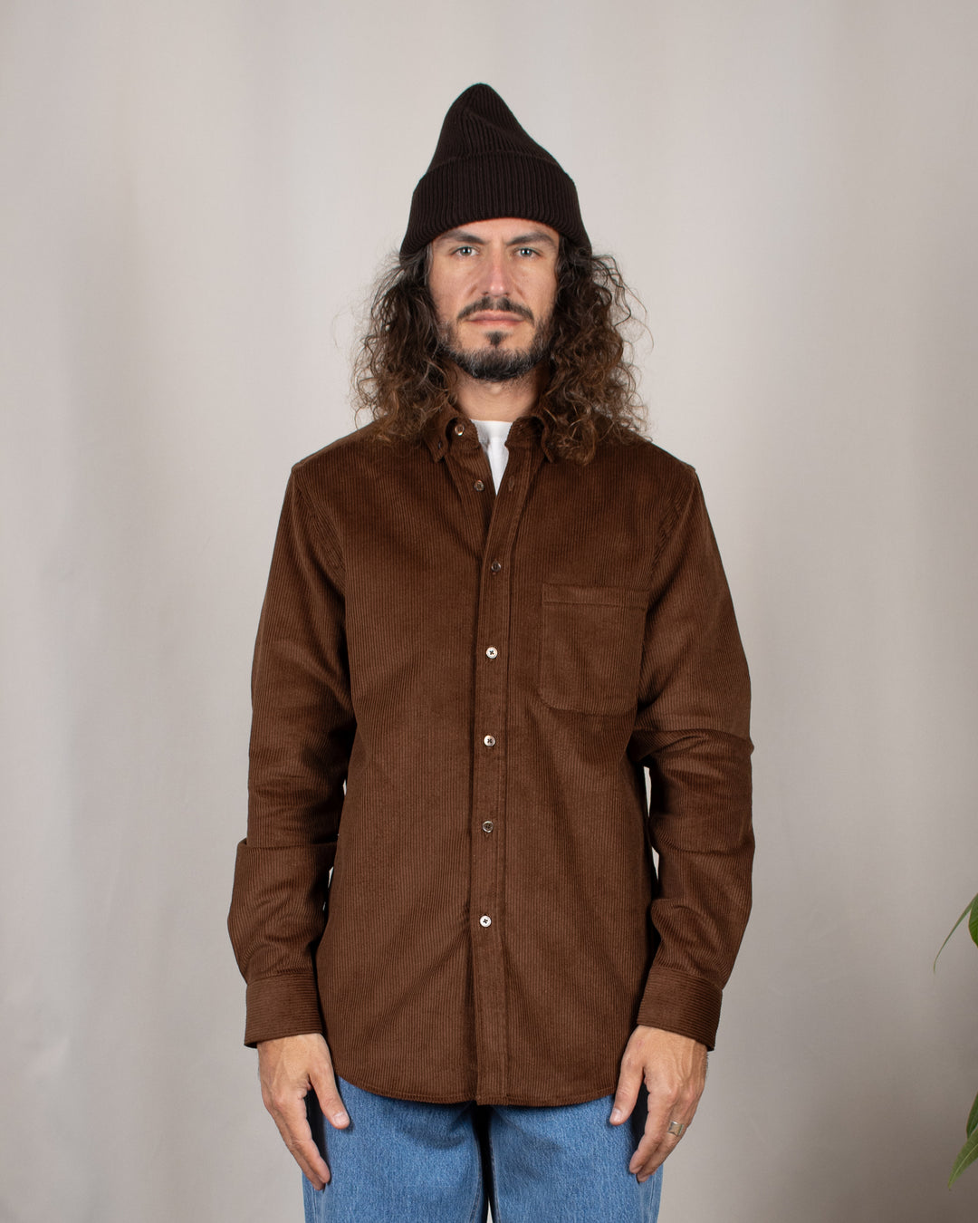 Lobo Corduroy Shirt Brown