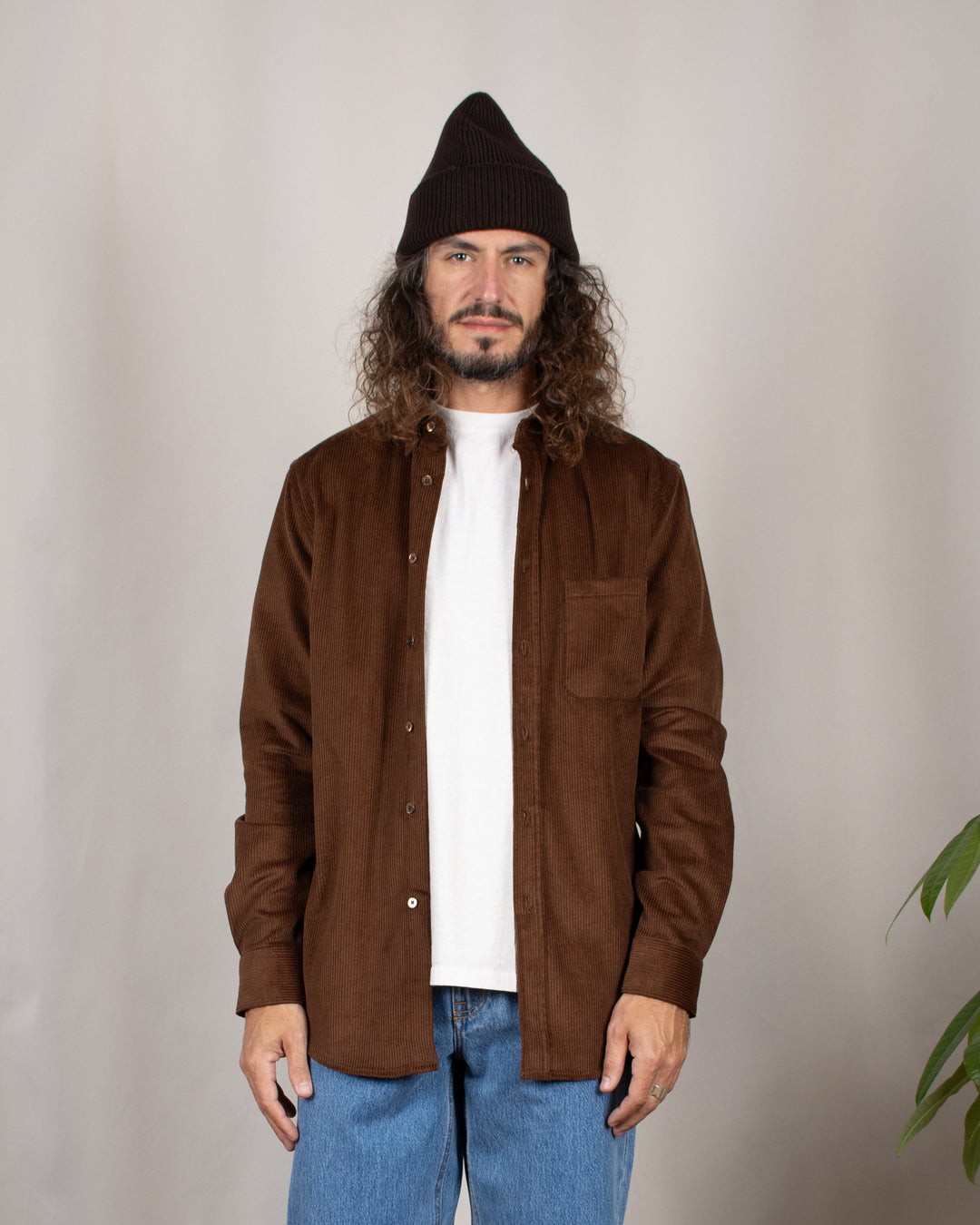 Lobo Corduroy Shirt Brown