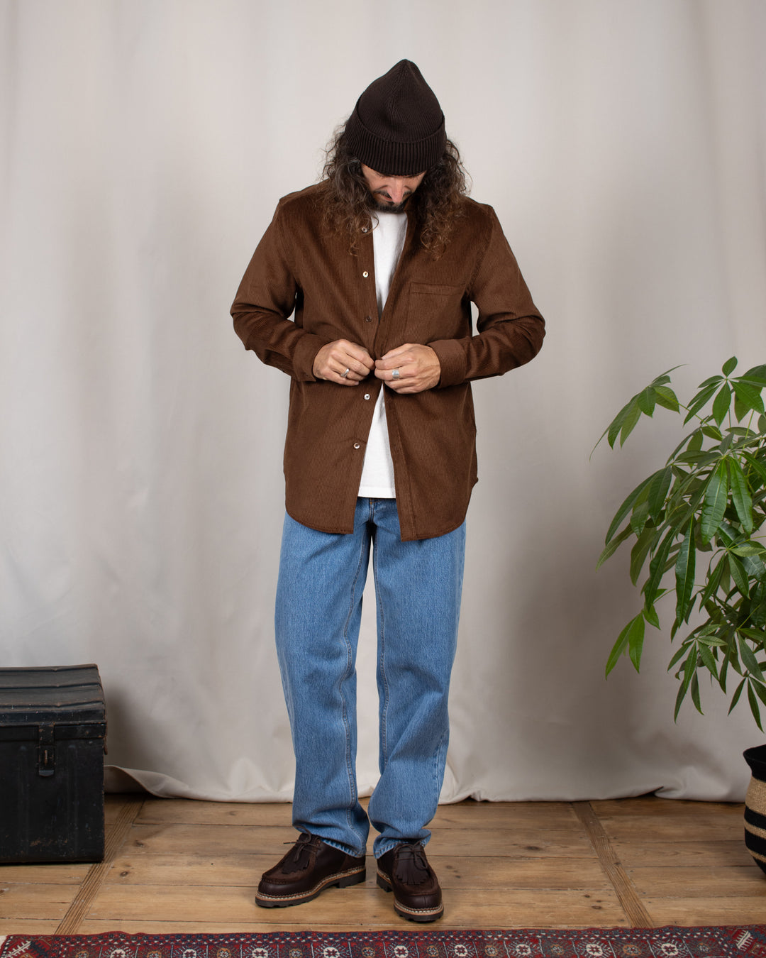 Lobo Corduroy Shirt Brown