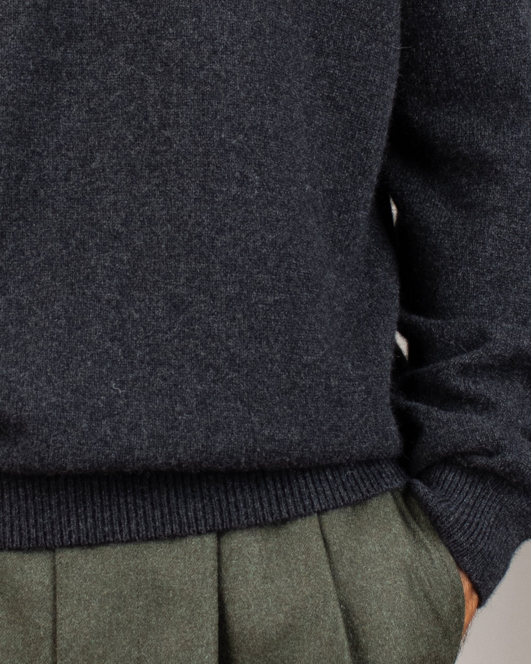 Armen Crew-Neck Jumper Charcoal