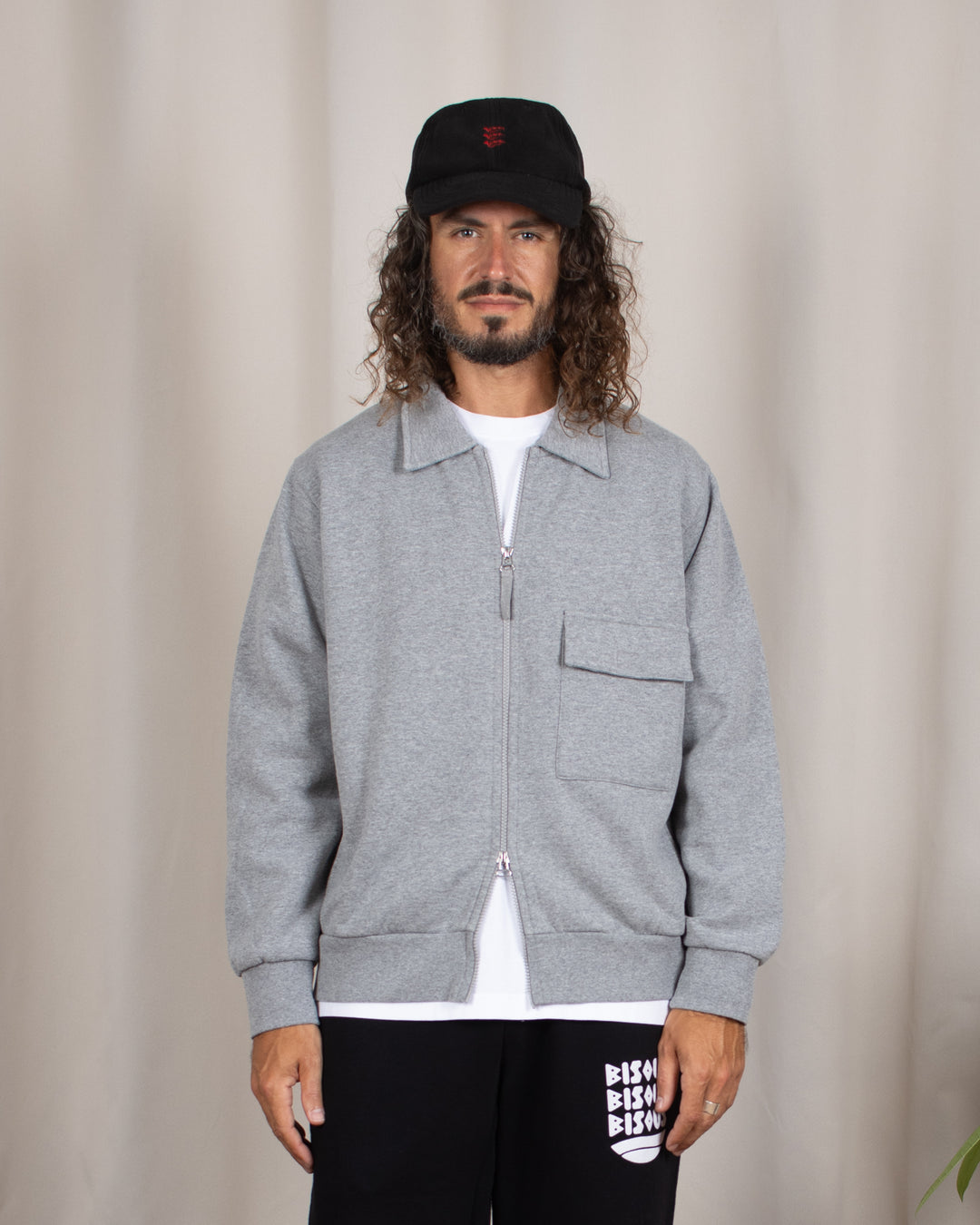 Tyler Jacket Rec Cot Blend Jersey Grey Marl