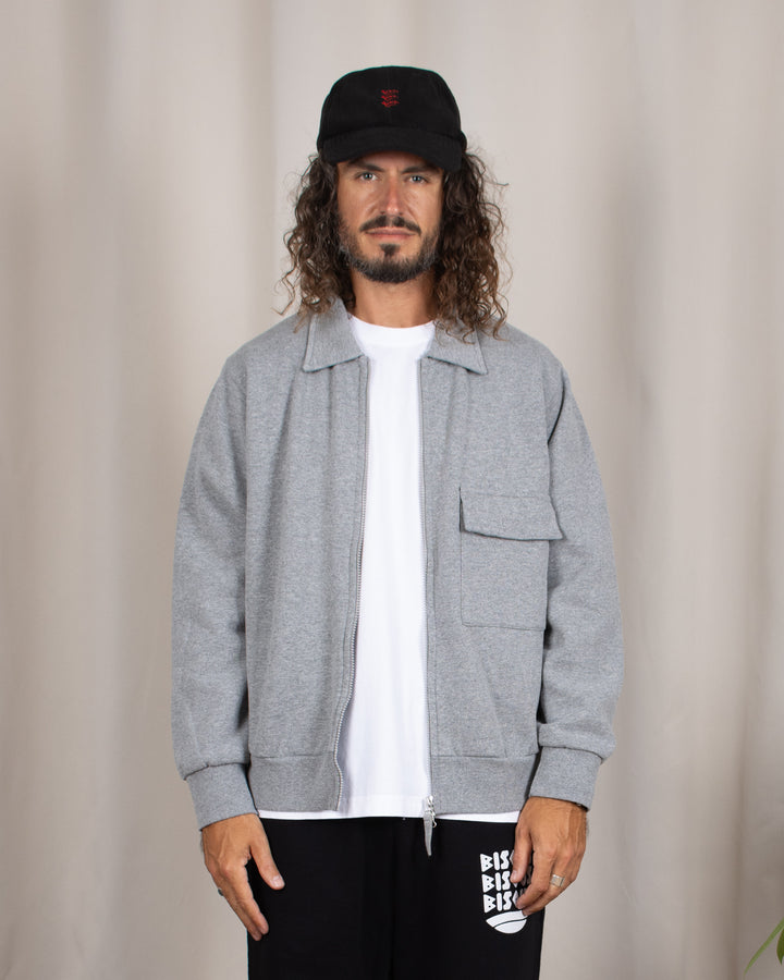 Tyler Jacket Rec Cot Blend Jersey Grey Marl
