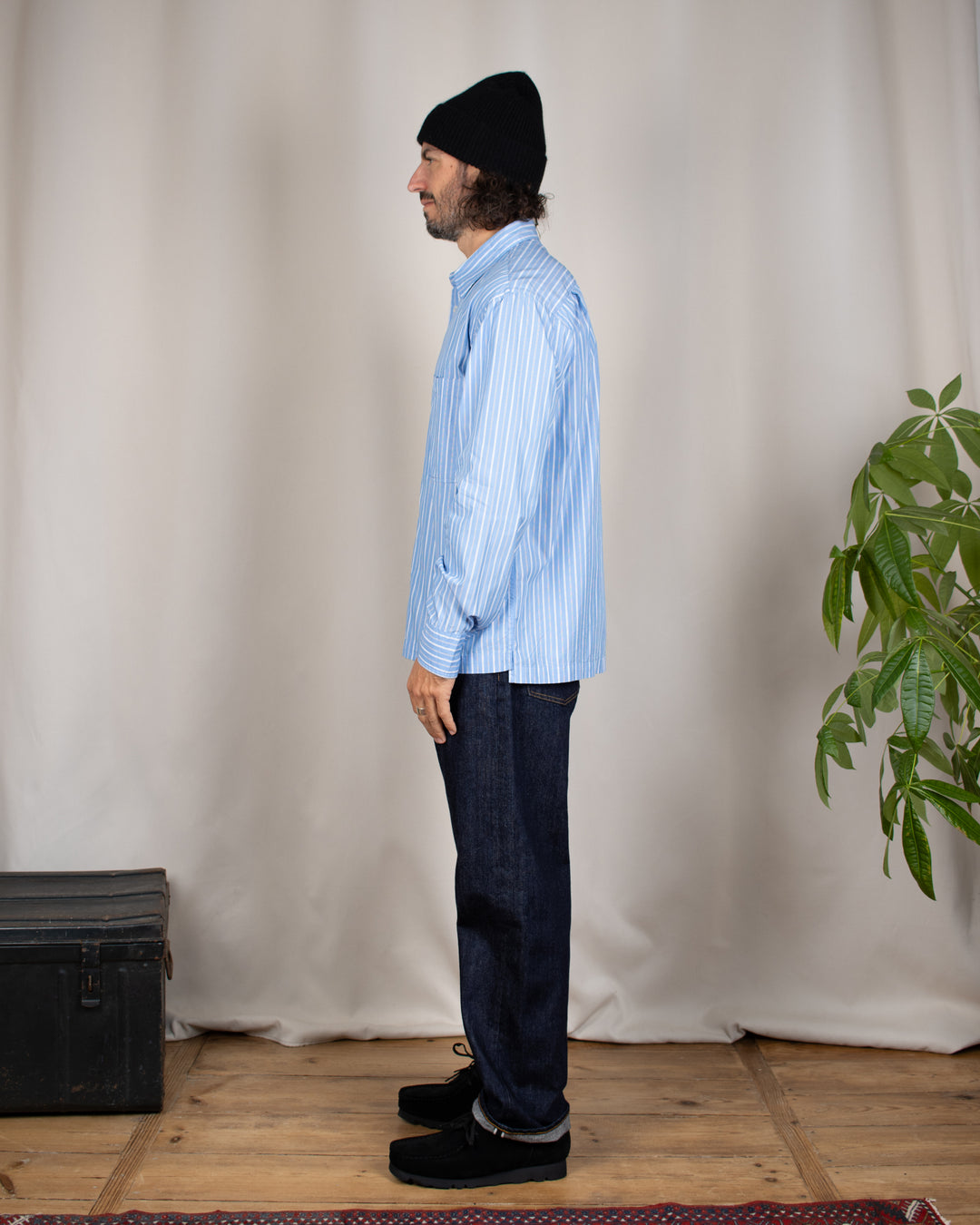 Lucky Shirt ReFab Compact Cotton Blue Stripe