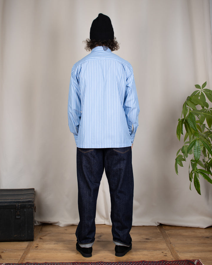 Lucky Shirt ReFab Compact Cotton Blue Stripe
