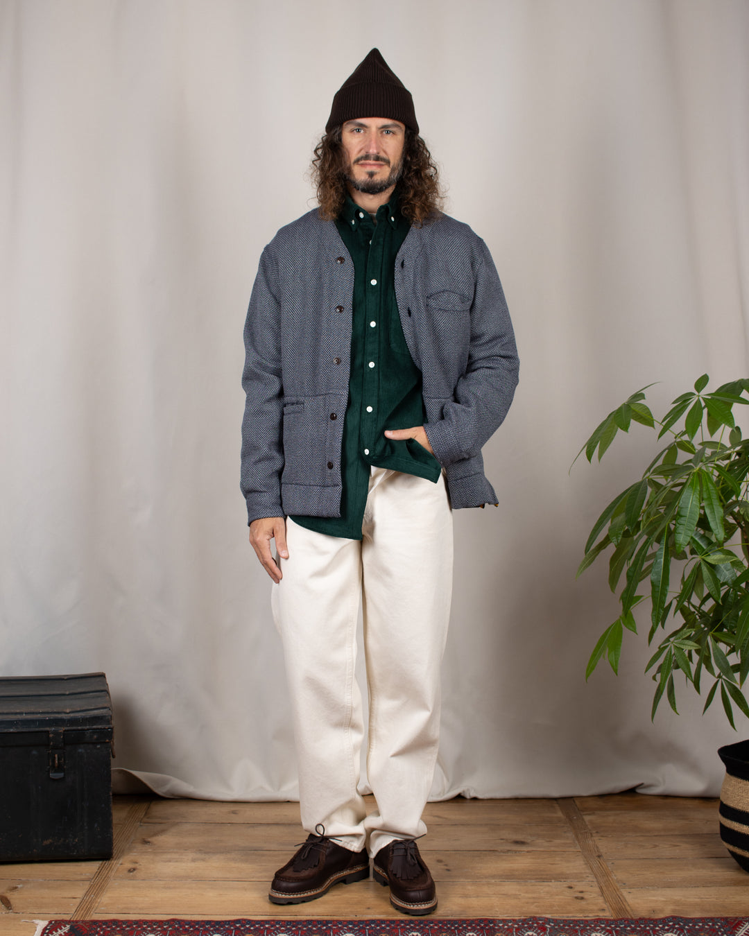 N°179 Baseball Long Sleeve Jacket Blue