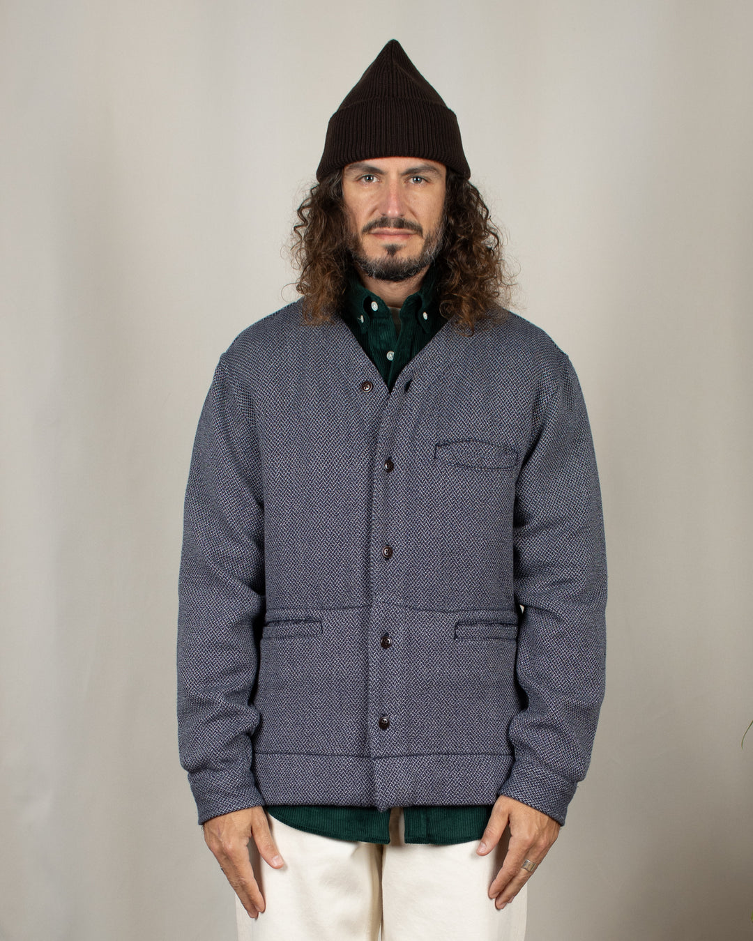 N°179 Baseball Long Sleeve Jacket Blue