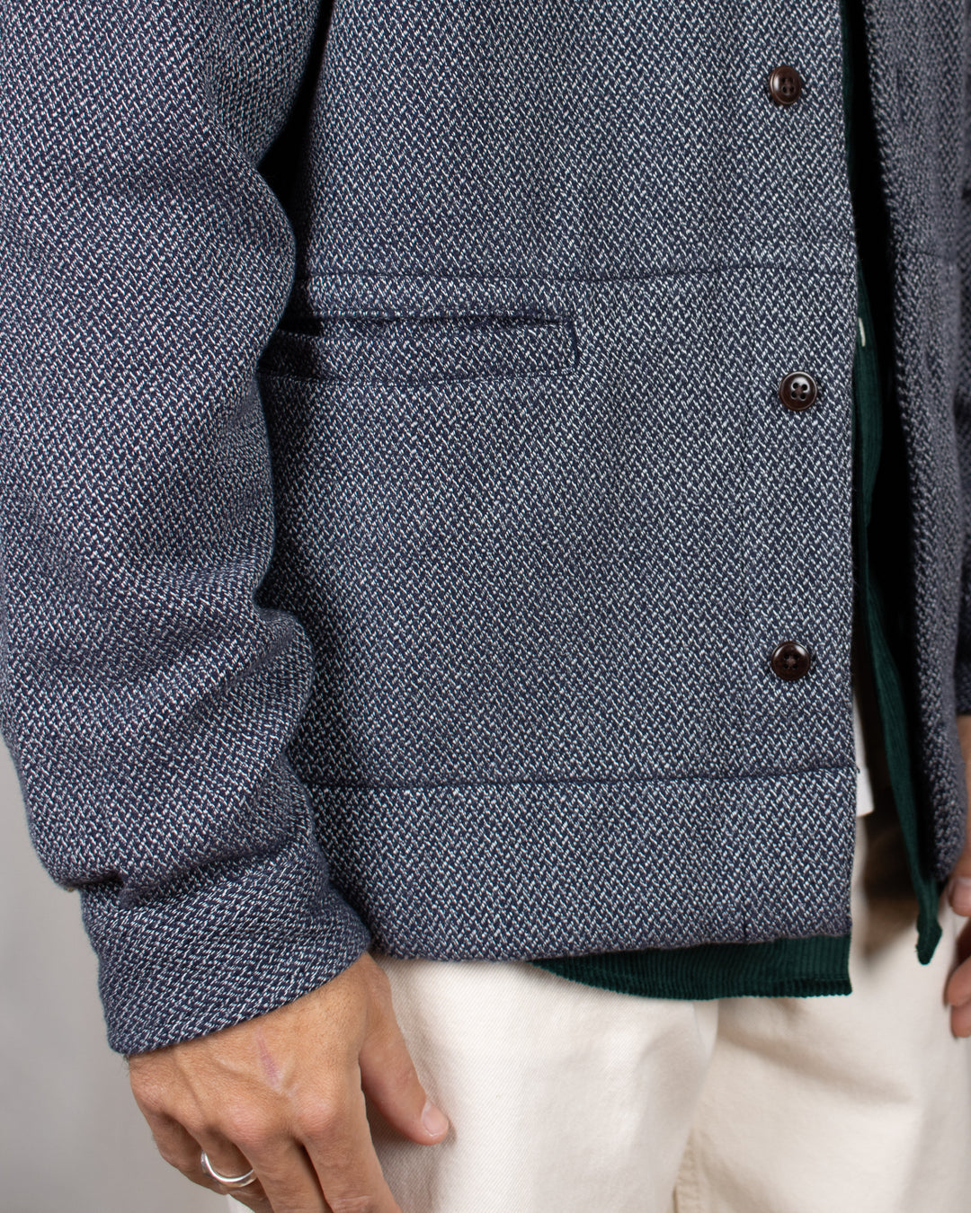 N°179 Baseball Long Sleeve Jacket Blue