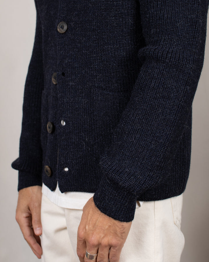 Cardigan Xaben Alpaga Blue Black