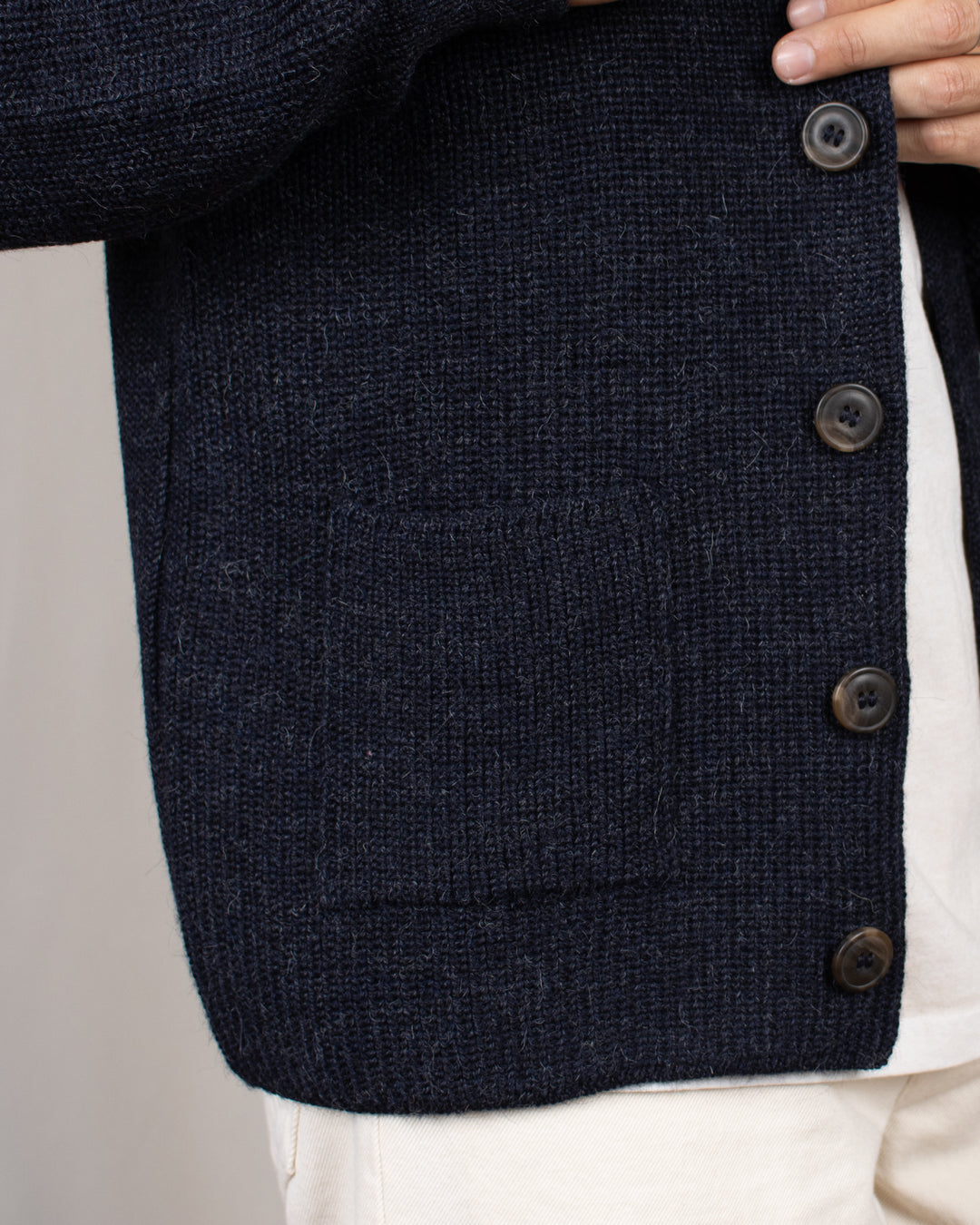 Cardigan Xaben Alpaga Blue Black