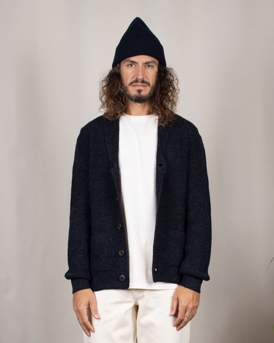 Cardigan Xaben Alpaga Blue Black