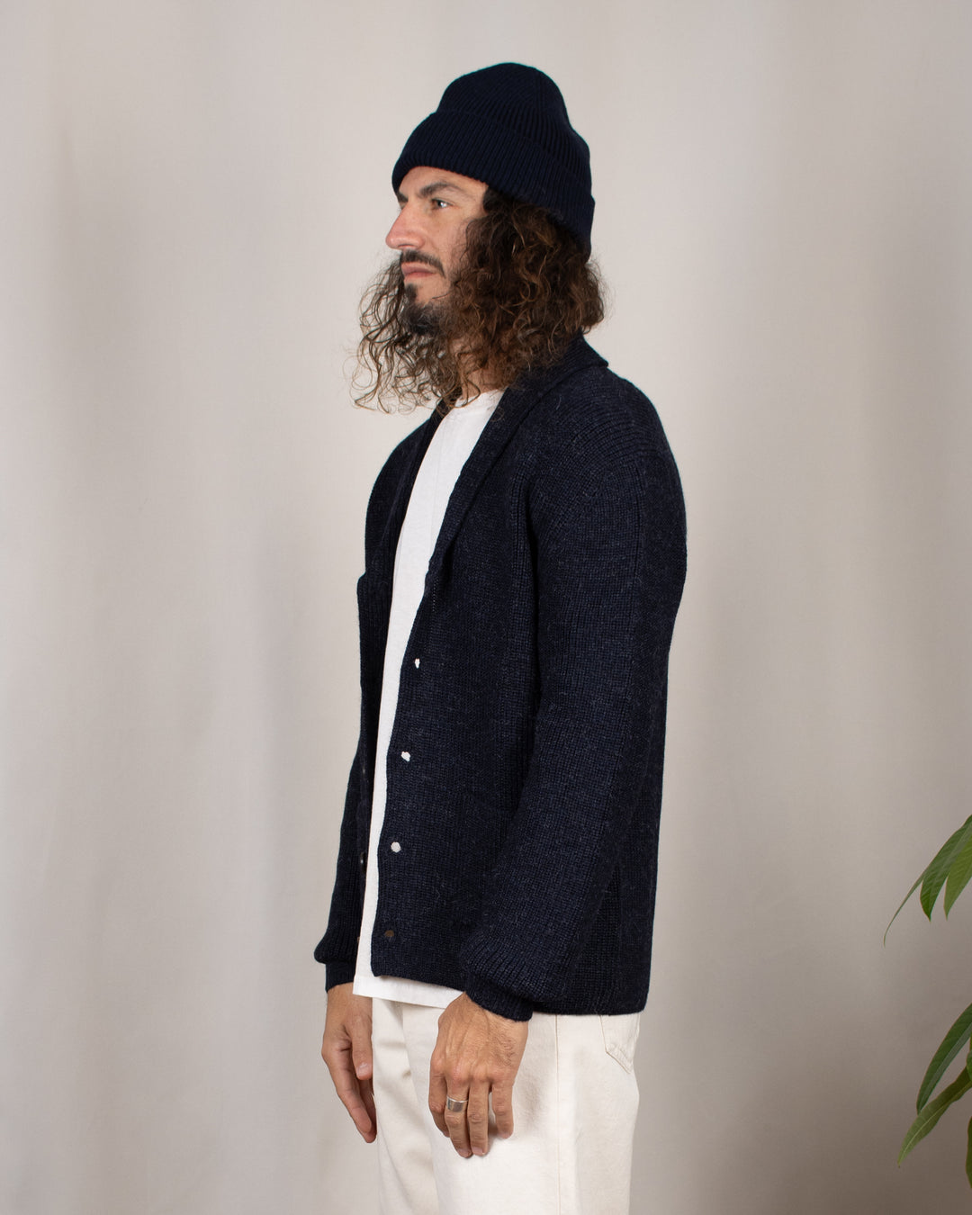 Cardigan Xaben Alpaga Blue Black