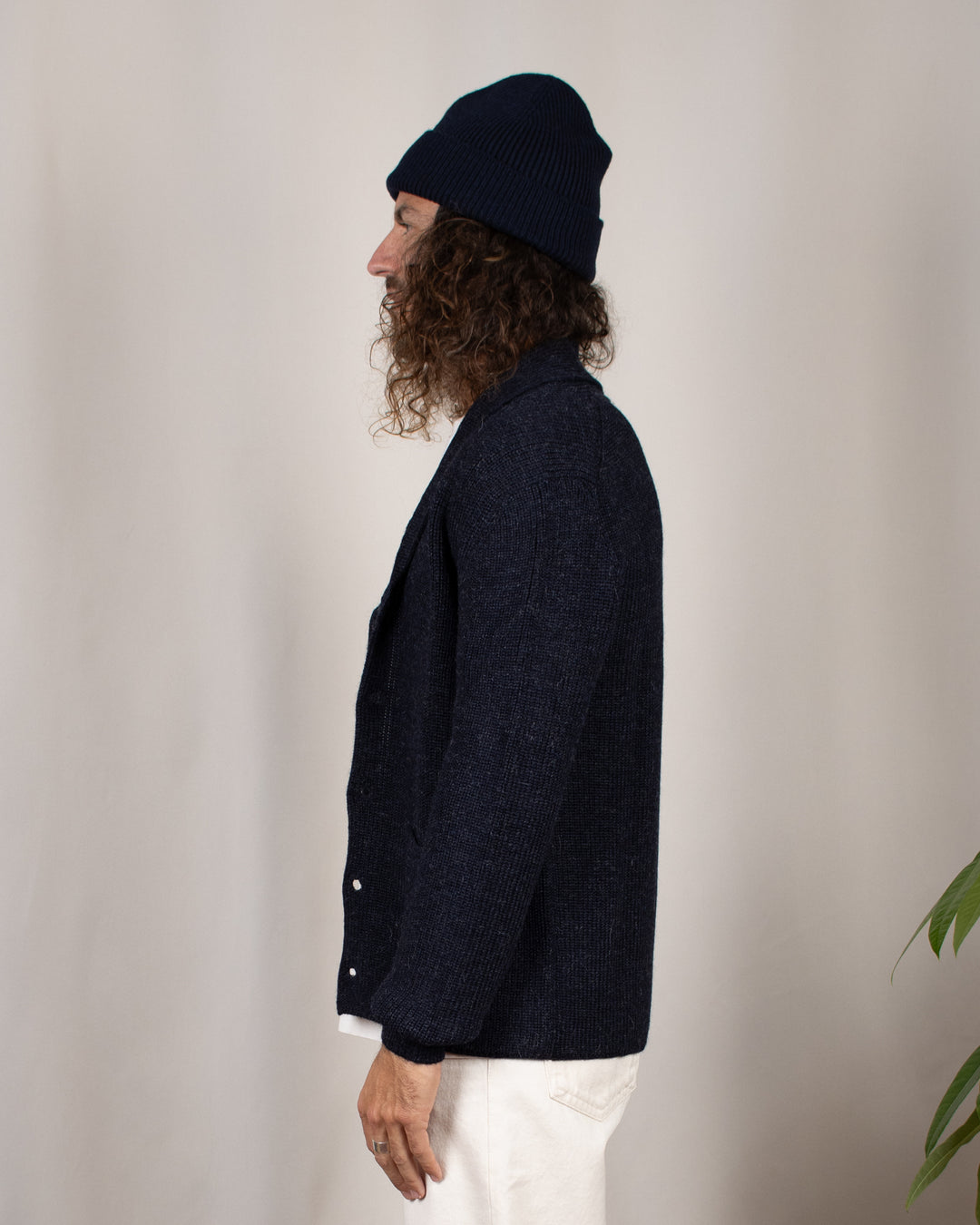 Cardigan Xaben Alpaga Blue Black