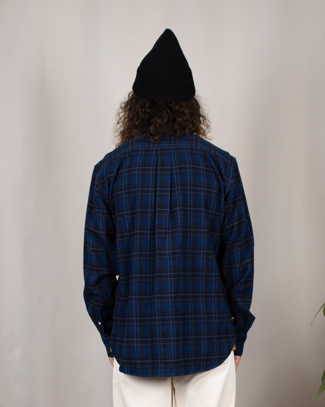N°5 Classic Button Down Collar Shirt Black/Blue