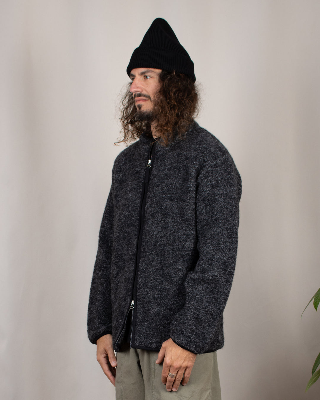 Climbing Jacket Six Wool Fleece Black