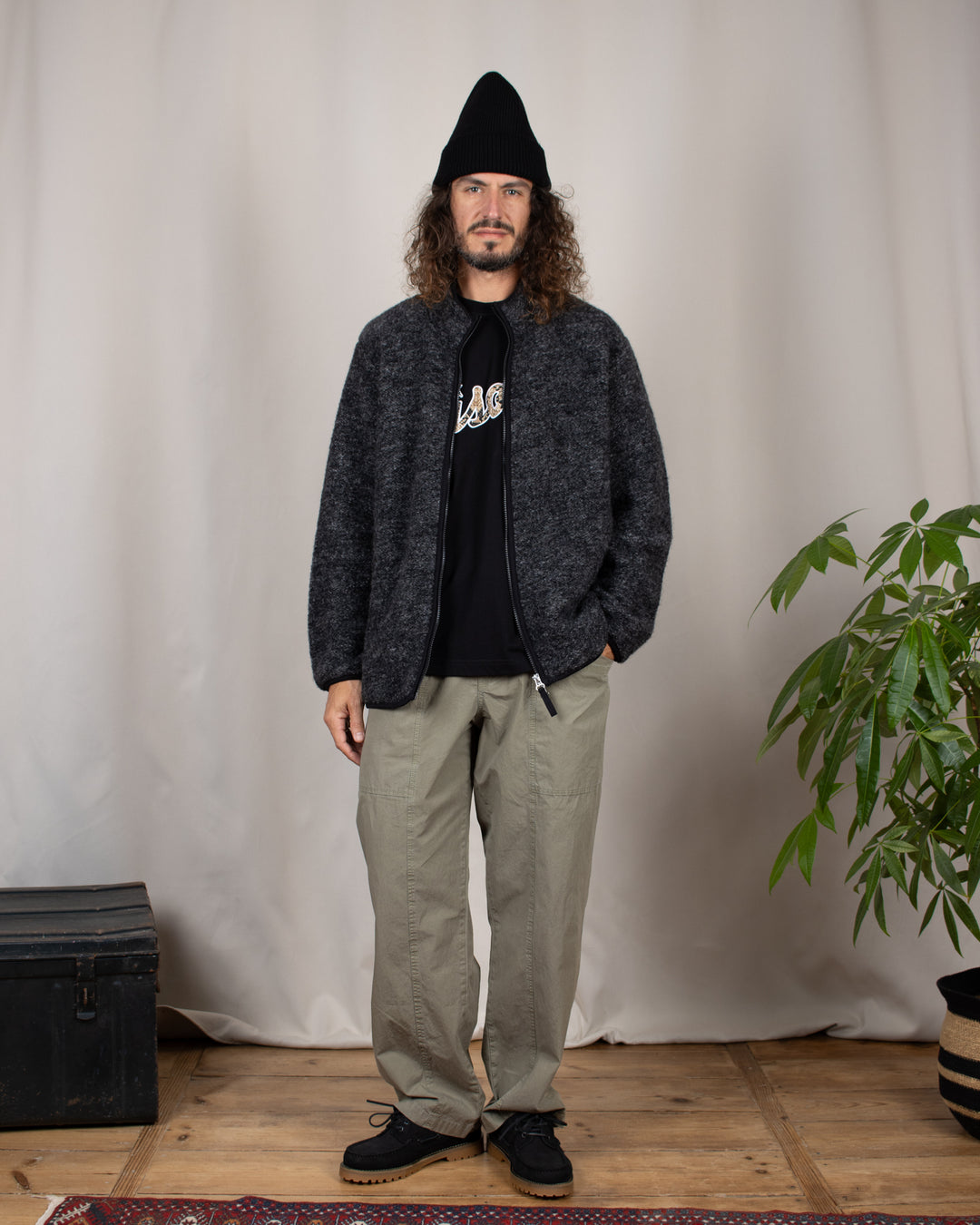 Climbing Jacket Six Wool Fleece Black