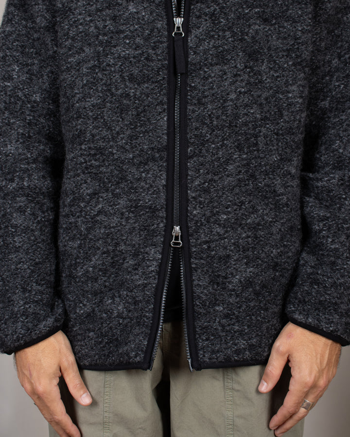 Climbing Jacket Six Wool Fleece Black