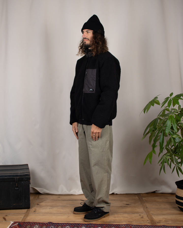 Mountain W-Zip Boa Hi Neck Jacket Black