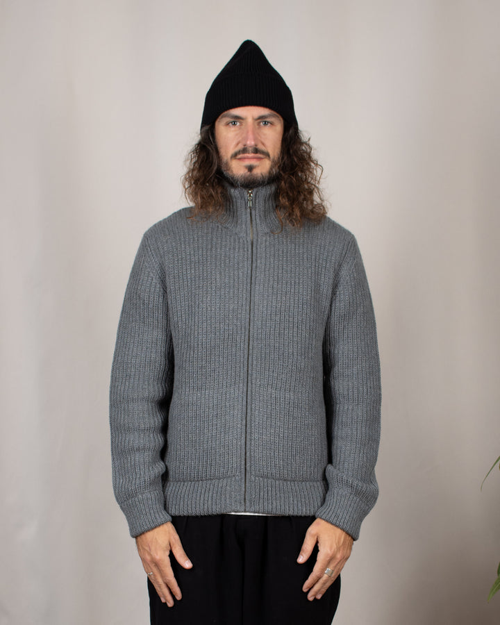 Veste Zip Alpaga Gris Lobo