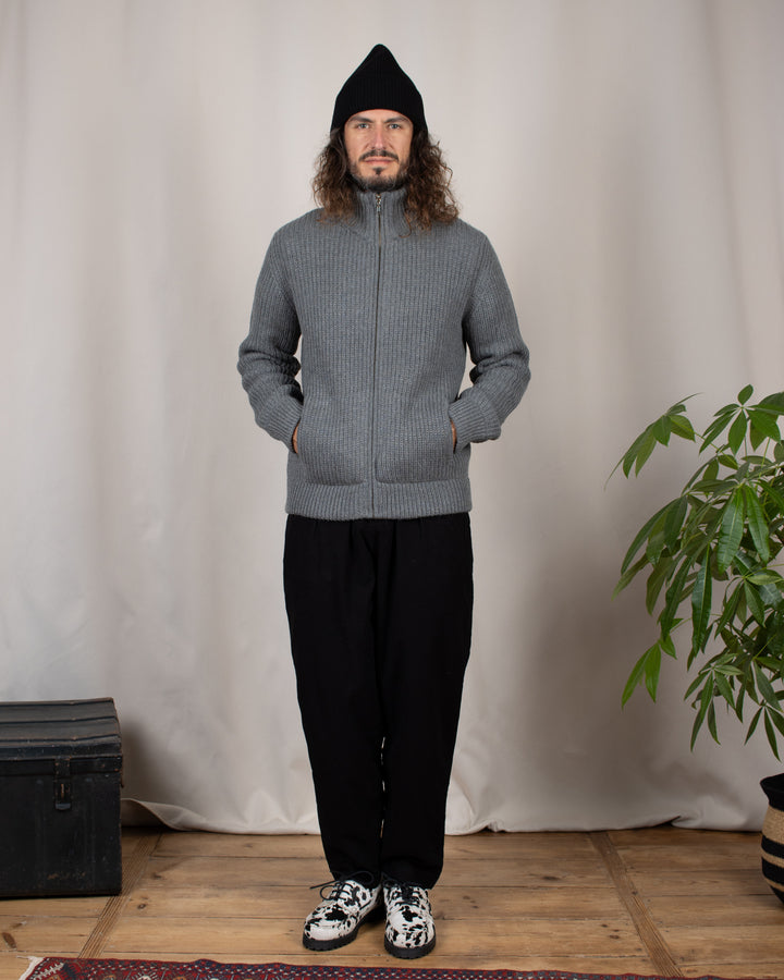 Veste Zip Alpaga Gris Lobo