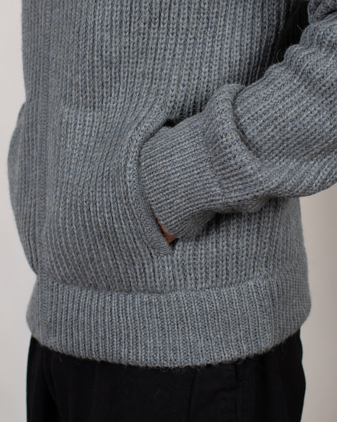 Veste Zip Alpaga Gris Lobo