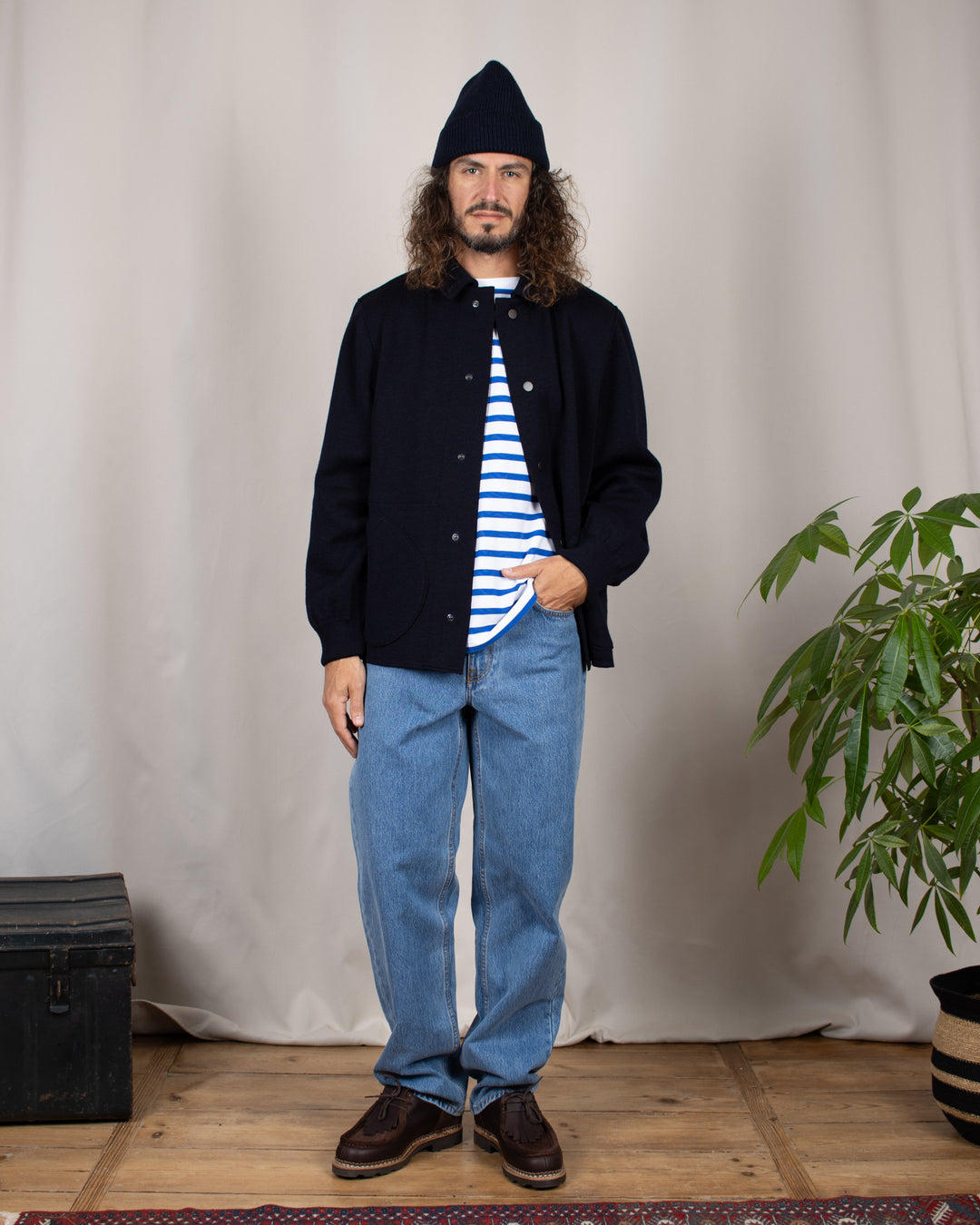 Coach jacket Bleu marine