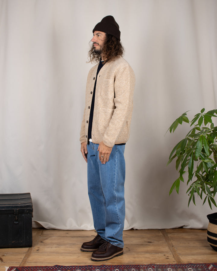 Cardigan Wool Fleece Fawn