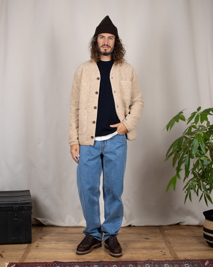 Pull Youri Col Rond Marine