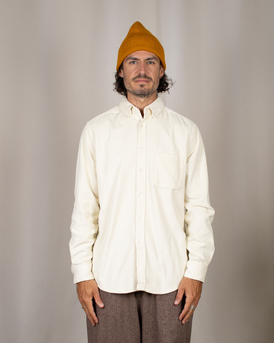 Lobo Corduroy Shirt Ecru