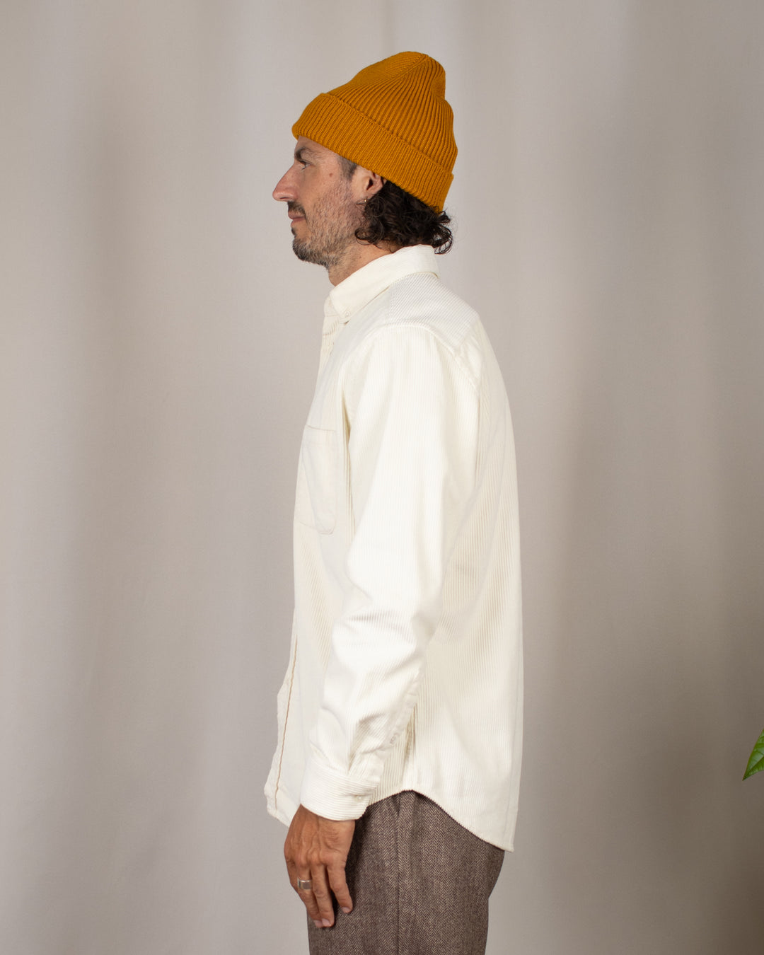 Lobo Corduroy Shirt Ecru