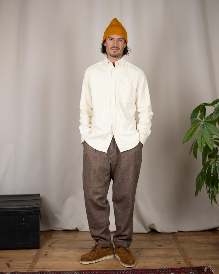 Lobo Corduroy Shirt Ecru