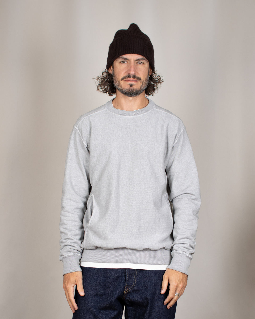 Heavy Crew Sweat P-Ash