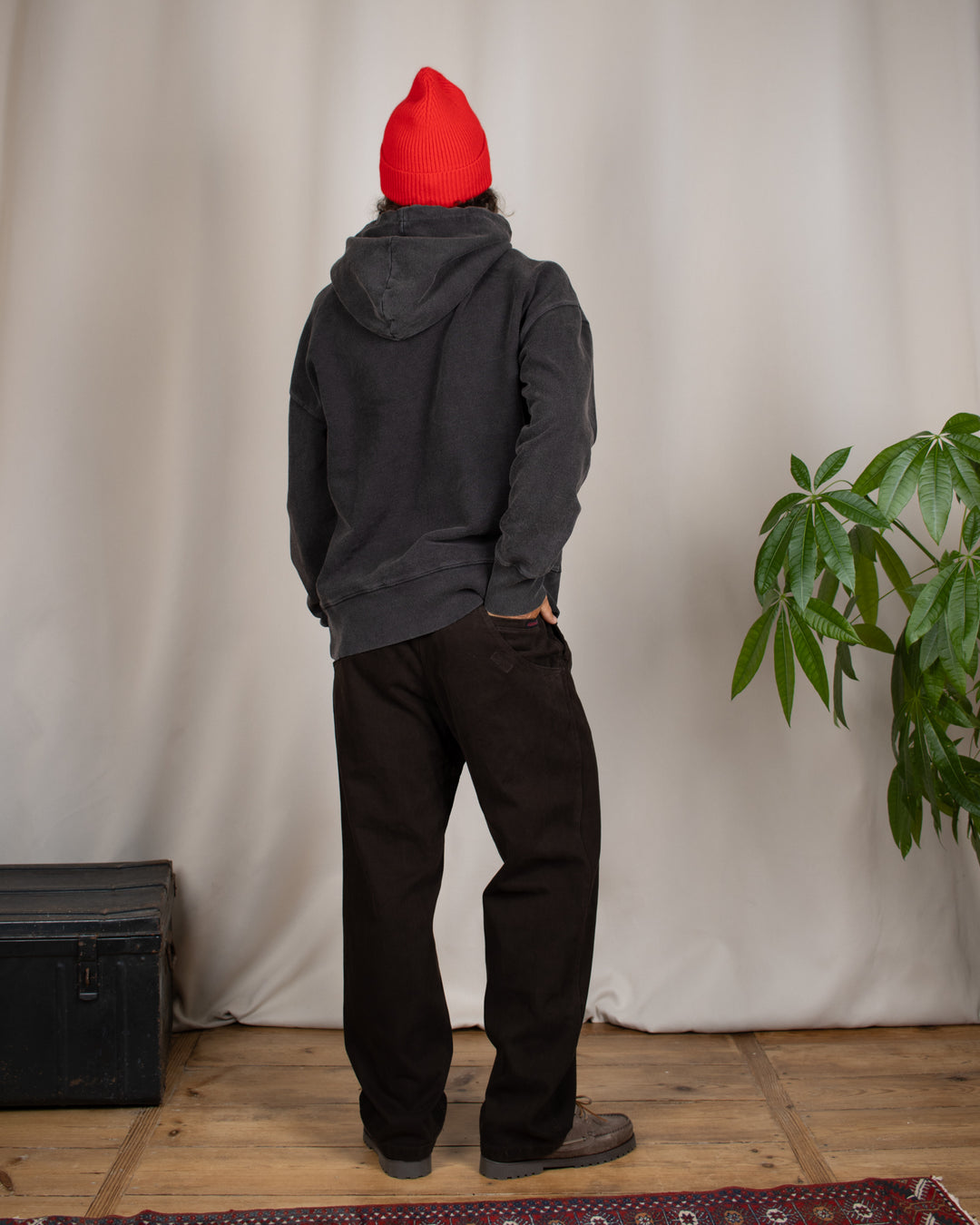 Hoodie Heavy Sweater Faded Black