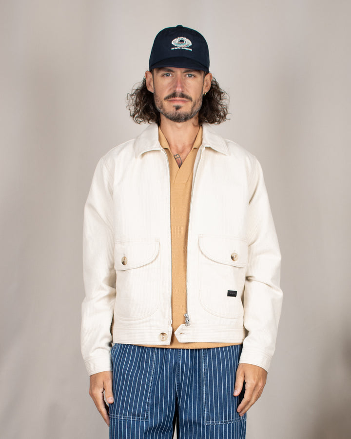 Work Jacket Seersucker Natural