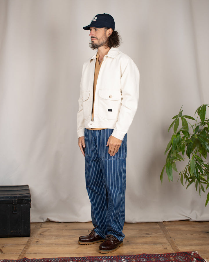 Work Jacket Seersucker Natural