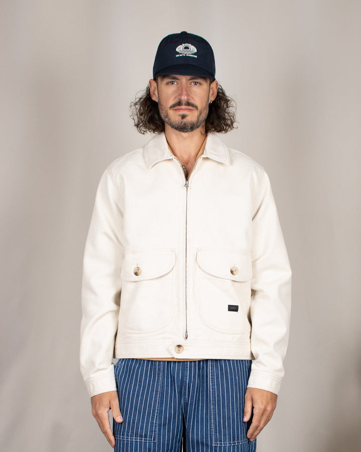 Work Jacket Seersucker Natural