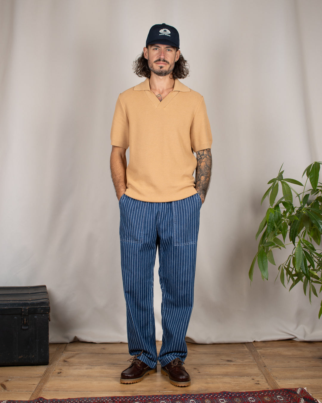 Pintstripes Denim Chef Pants Indigo