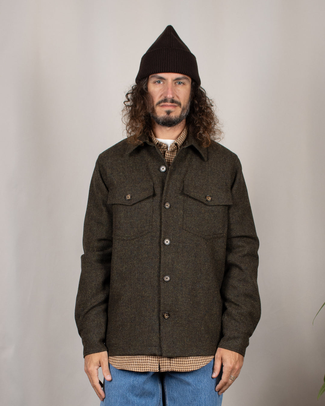 Wool Field Overshirt Forest