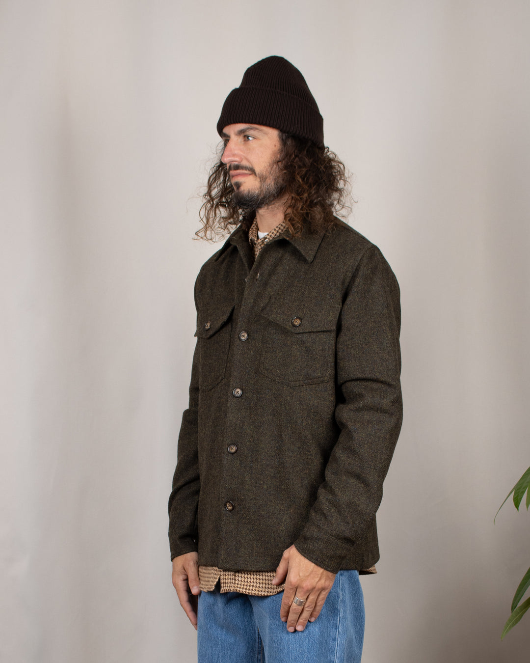 Wool Field Overshirt Forest