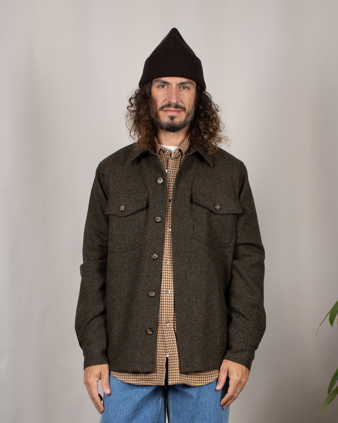 Wool Field Overshirt Forest
