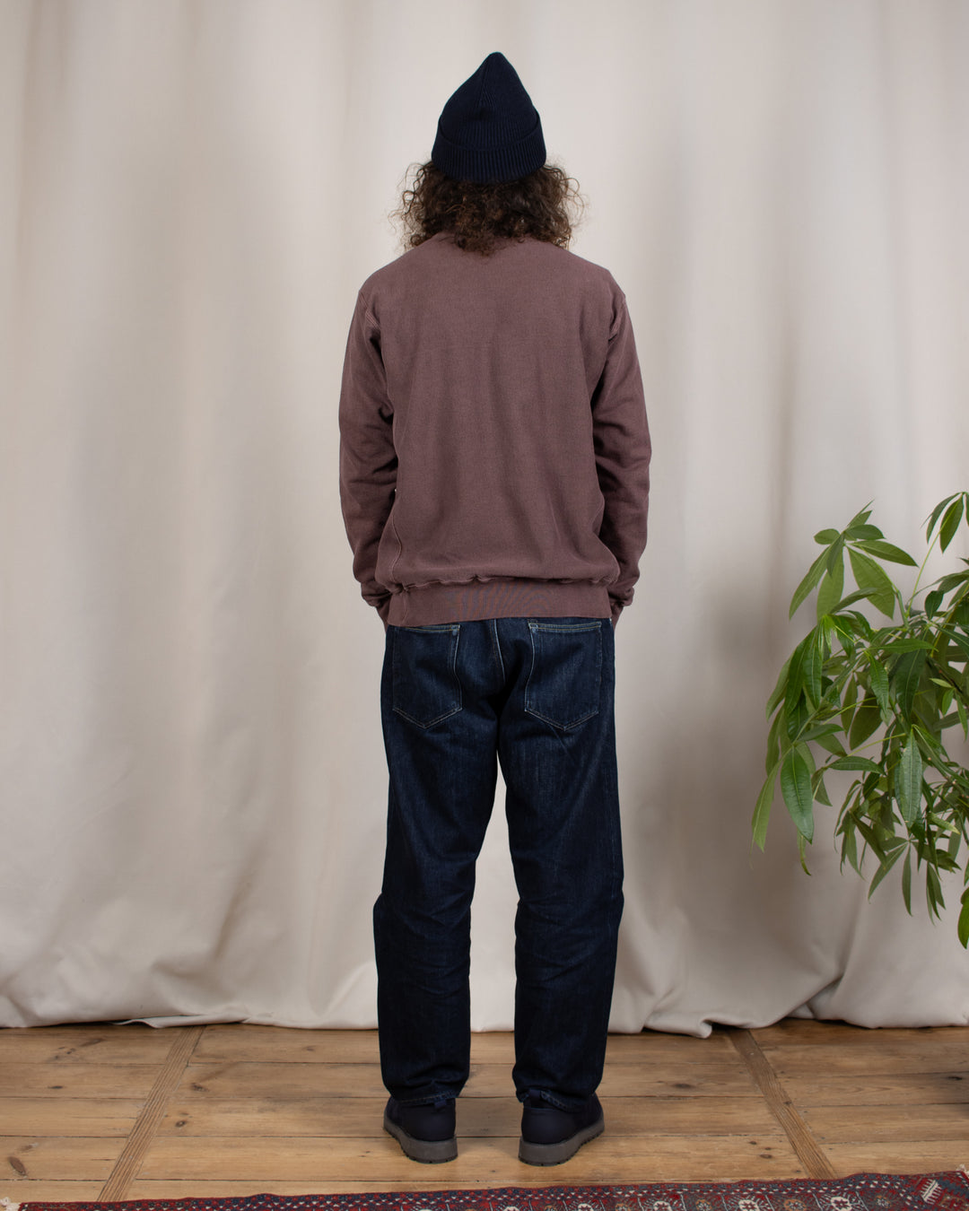 Heavy Crew Sweat P-Bordeaux