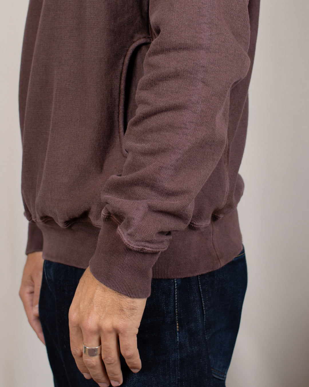 Heavy Crew Sweat P-Bordeaux