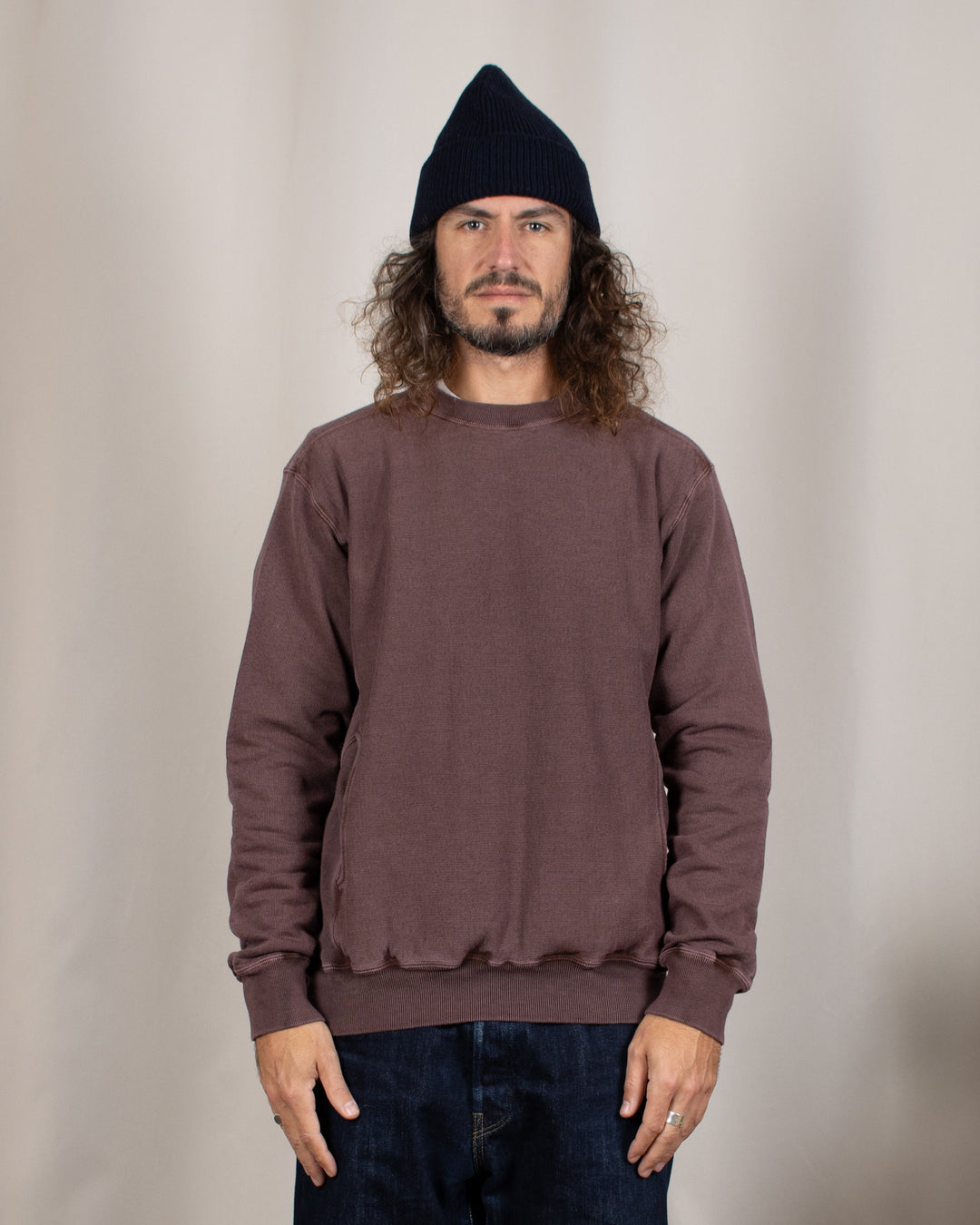 Heavy Crew Sweat P-Bordeaux