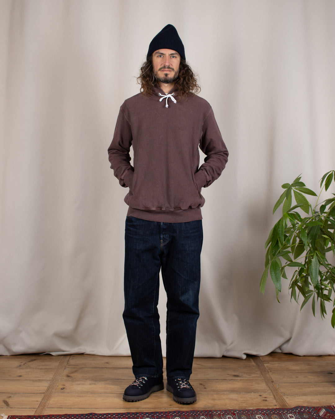 Heavy Pullover Hood Sweat P-Bordeaux